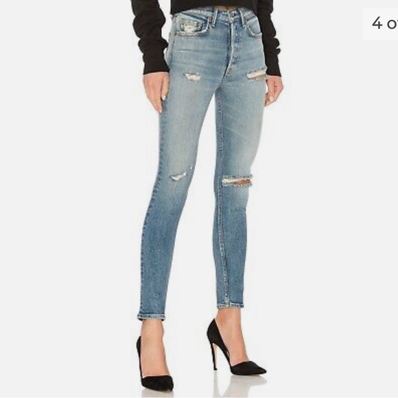 GRLFRND KAROLINA High Rise Distressed Skinny Jeans in AUSTIN Size 26 - Picture 4 of 10